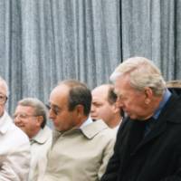 President Emeritus Don Lubbers with Richard DeVos and Jay VanAndel.